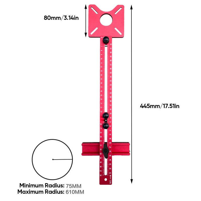 4 in 1 Router Milling Groove Bracke