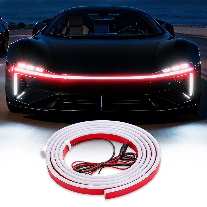 🔥【Dynamic Scan HoodBeam Kit】 Light up your hood with hypnotic smooth scanning effects! ✨🚗