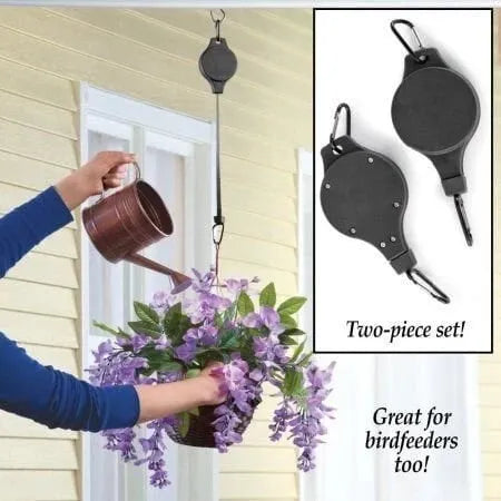 🪴🦜Plant Pulley Set For Garden Baskets Pots, Birds Feeder