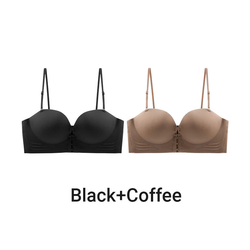 Women's Non-Slip Front Closure Strapless Bra