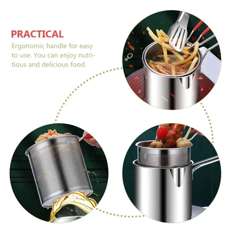 🔥HOT SALE 50% OFF⏳304 Stainless Steel Multifuntional Fryer🎁