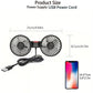 🌞Summer Sale 55% OFF🔥Dual Head USB Car Seat Fan, 3-Speed 360° Rotatable