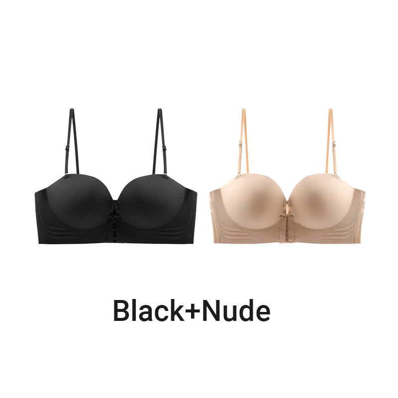 Women's Non-Slip Front Closure Strapless Bra