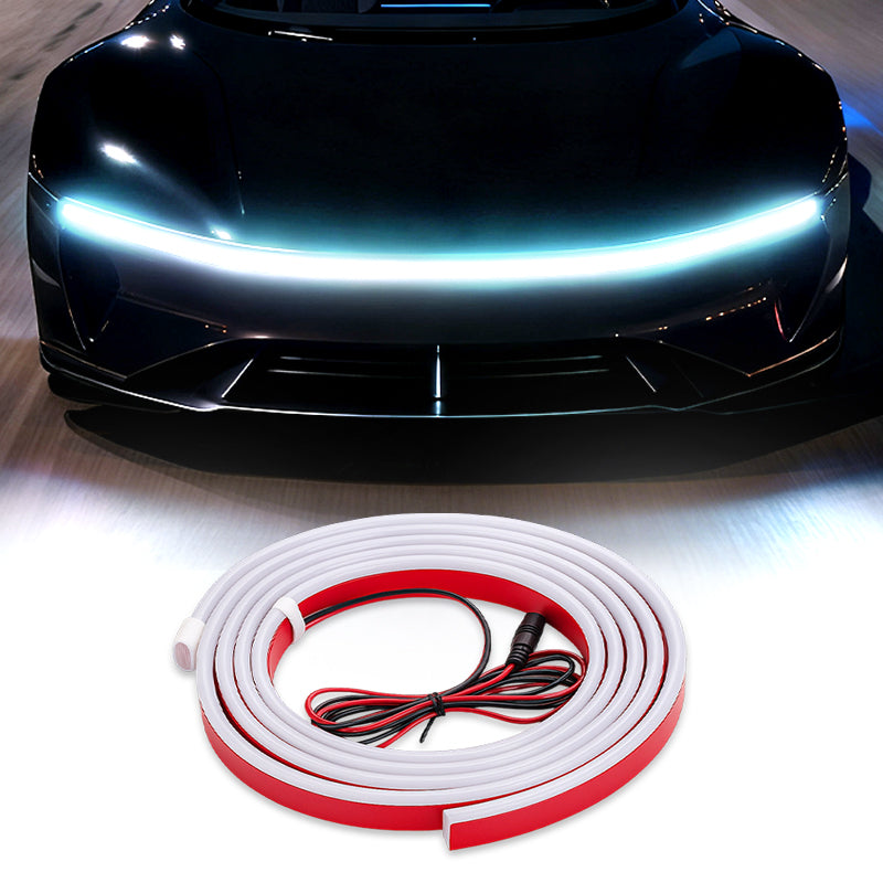 🔥【Dynamic Scan HoodBeam Kit】 Light up your hood with hypnotic smooth scanning effects! ✨🚗