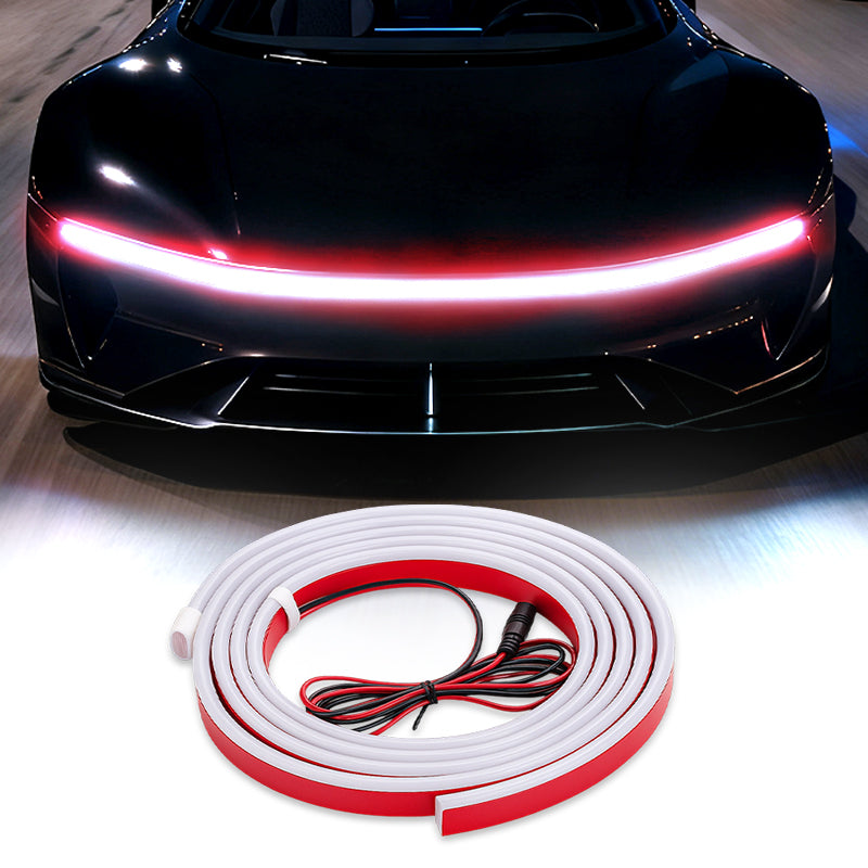 🔥【Dynamic Scan HoodBeam Kit】 Light up your hood with hypnotic smooth scanning effects! ✨🚗