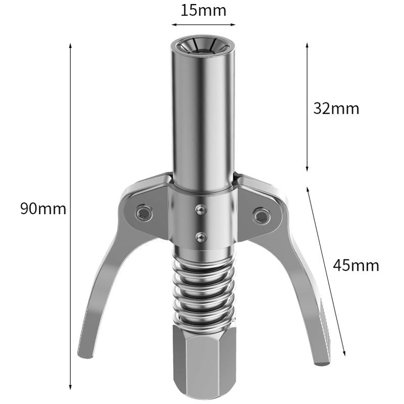 High Pressure Dual Handle Grease Gun Coupler