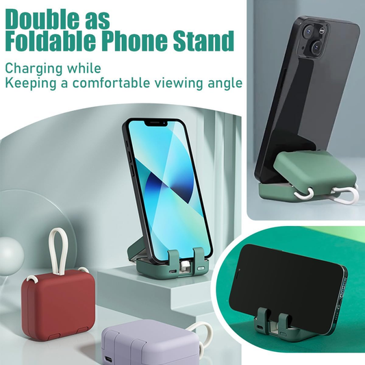 🎉Hot Sale 49% OFF🎁-Portable Wireless Charging Treasure Mobile Phone Holder⚡