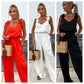 🔥2025 HOT SALE🔥Women's Sleeveless Wide Leg Jumpsuit