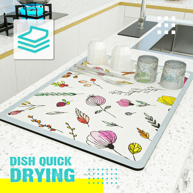 🔥Hot Sale 49% OFF🔥Kitchen Absorbent Dish Drying Mat