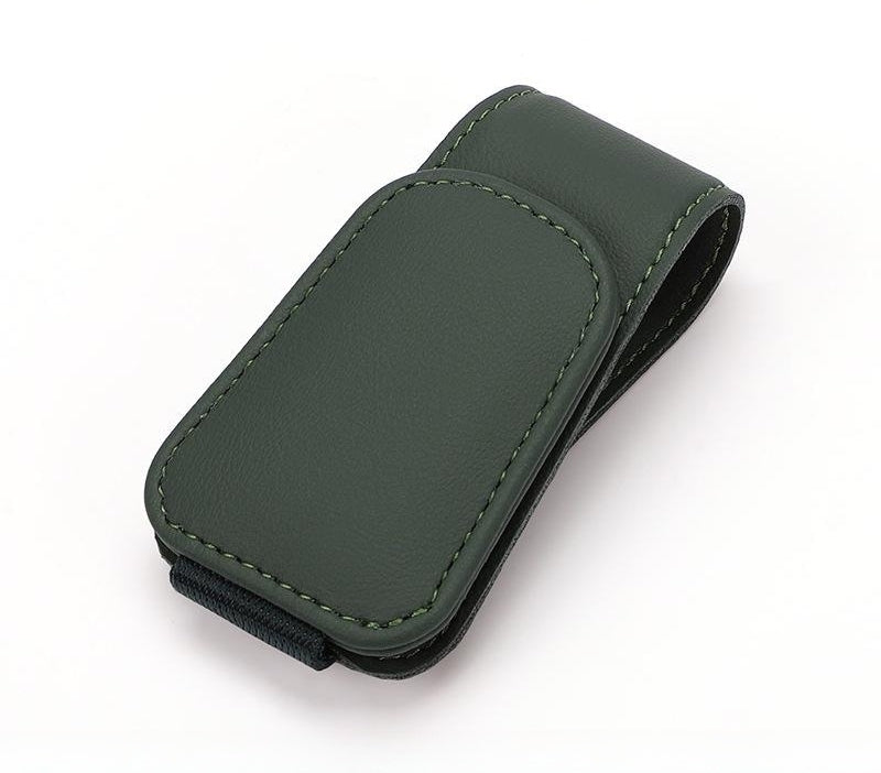 🕶️✨ Magnetic Leather Sunglasses Holder – 50% OFF! Car sun visor clip, multi-function storage for glasses, pens & cards. 🚗