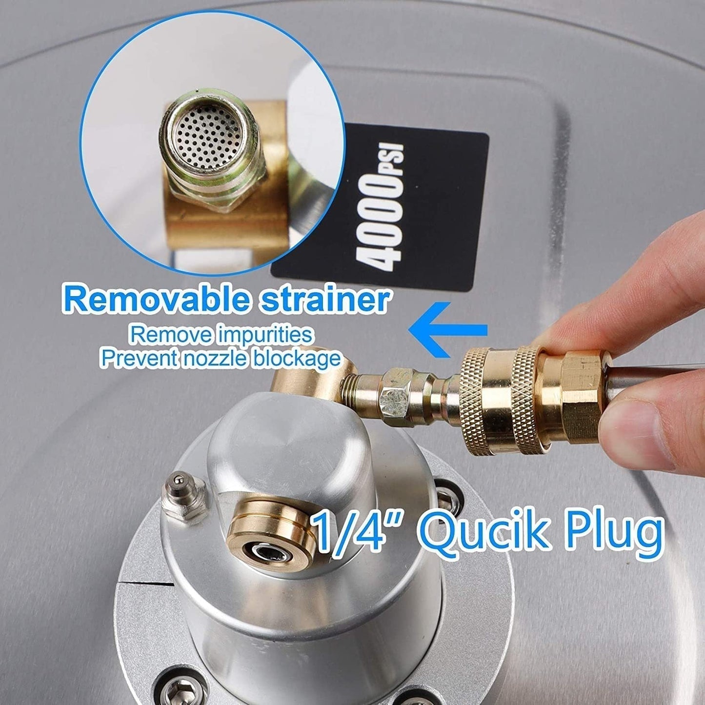 🚗 50% OFF! 💦 High Pressure Washer – 4‑wheel scrubber & 4000psi power ✨