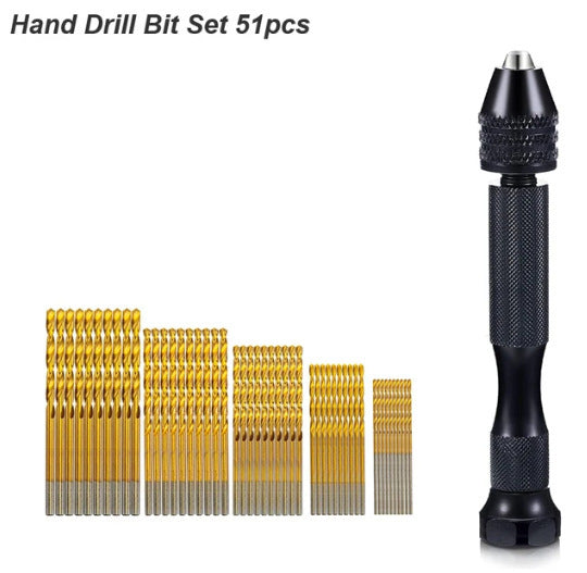 Precision Pin Vise Hand Drill Set