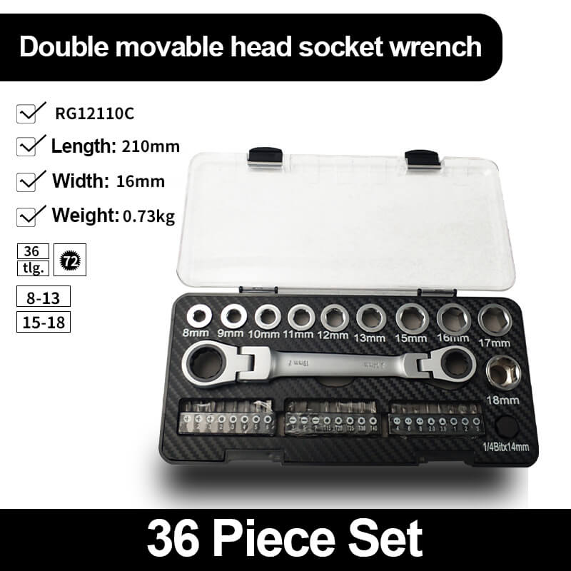 36pcs Ratchet Wrench Sets With Box