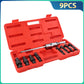 9pcs Disassembly Tools Auto Repairing Tool 8-32mm Blind Hole Inner Bearing Puller Set Remover Slide Hammer Internal Kit