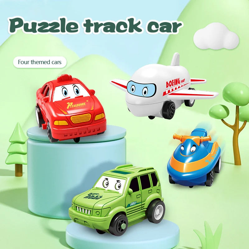 🚗Children's Educational Puzzle Track Car Play Set