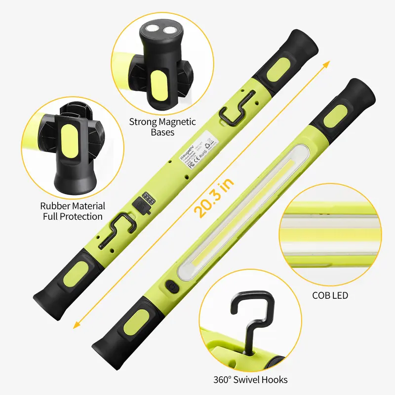 🔥HOT SALE🔥🏆50K+ SOLD! LED Work Light! 3000LM, magnetic & 5200mAh. Bright anywhere – grab yours! ✅