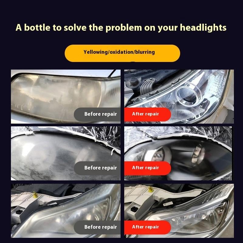🚗 LIMITED-TIME 50% OFF! ✨ Headlamp Restoration Kit – Clears Haze, Adds UV Coat, 5-10 Min ⏱️