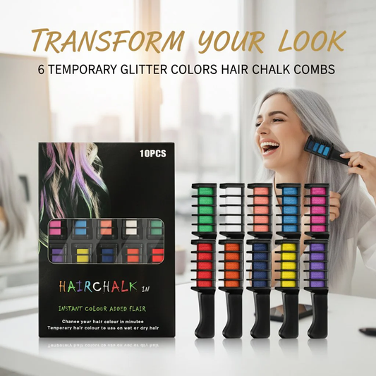 📢📢Buy 2 Get 1 Free⏰Temporary Hair Dye Chalk Comb- Cruelty Free🪮