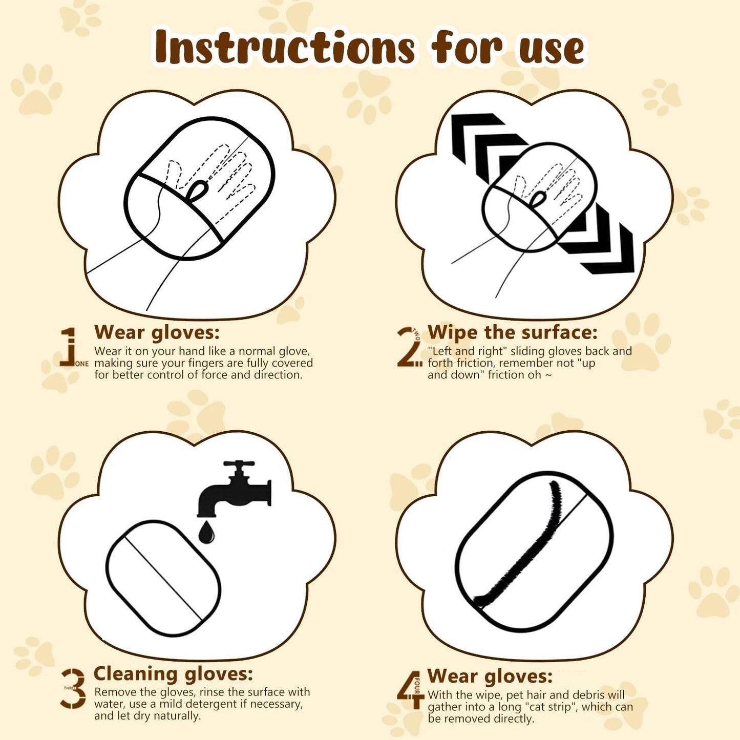 ⏳2025 Hot-Save 50%✨️Pet Hair Remover Electrostatic Gloves