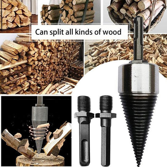 Removable drill for splitting wood, electric drill for home use, heavy-duty drill