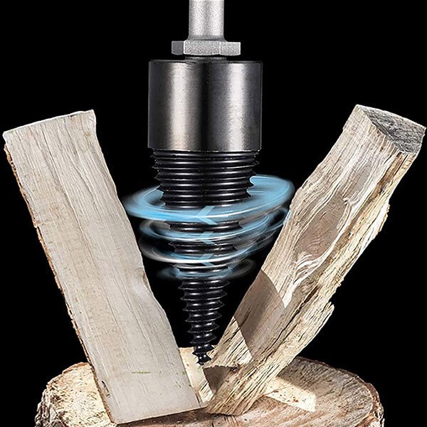 Removable drill for splitting wood, electric drill for home use, heavy-duty drill