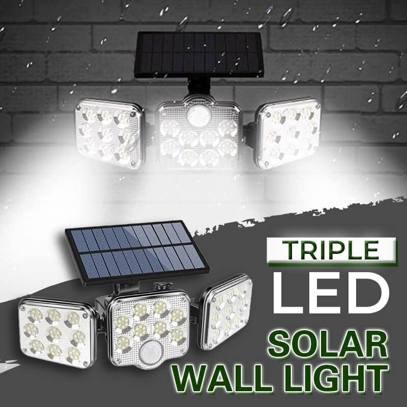 Triple LED Solar Wall Light-Buy Two Free Shipping