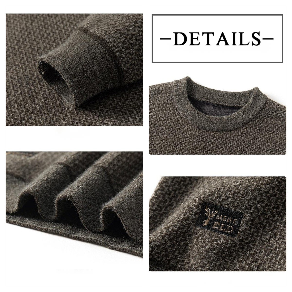 ✨Men's Warm Cozy Lined Crewneck Top - Ideal Gift🎁50%OFF