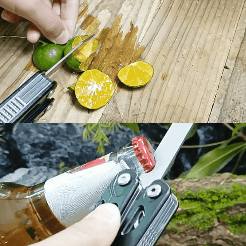 [Practical Gift] 15-in-1 Outdoor Portable Multifunctional Mini Safety Hammer