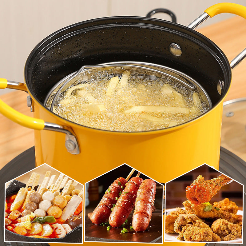 Multifunctional Household Uncoated Low Oil Fume Deep Fryer