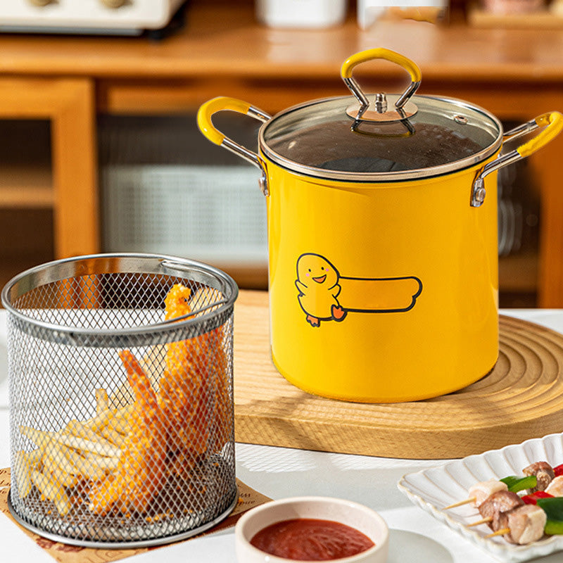 Multifunctional Household Uncoated Low Oil Fume Deep Fryer