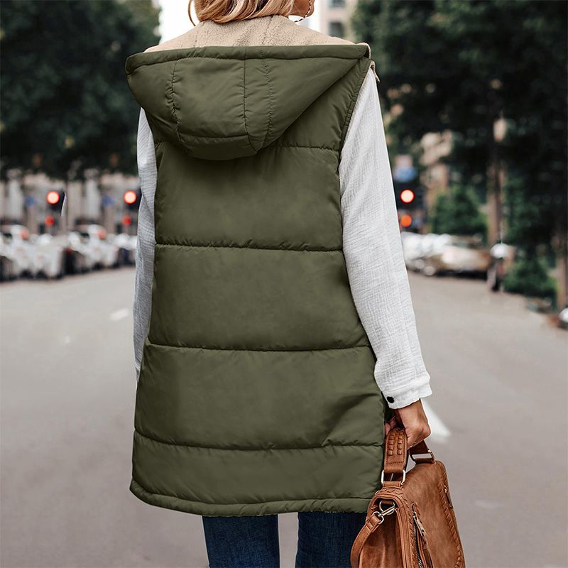 🔥Great Gift! Women's Fall Reversible Vest Sleeveless Faux Fleece Jacket