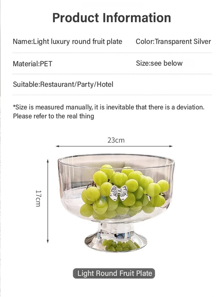 🔥New Year Sale🔥Light Luxury Tall Fruit Plate