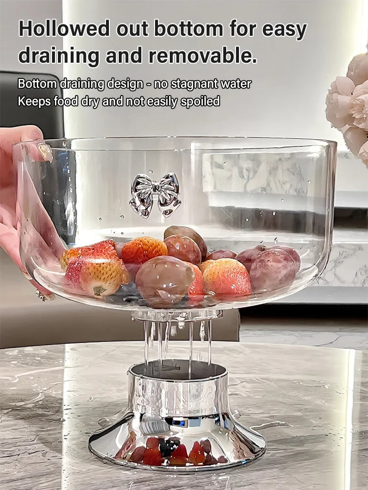 🔥New Year Sale🔥Light Luxury Tall Fruit Plate