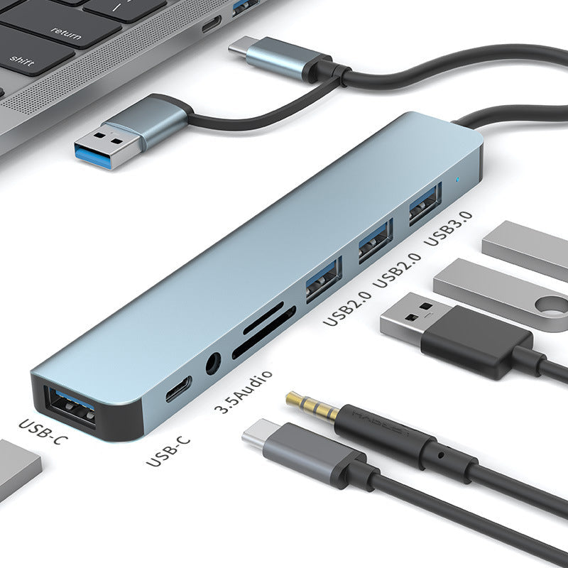 Eight-In-One Multi-Interface Docking Station Converter