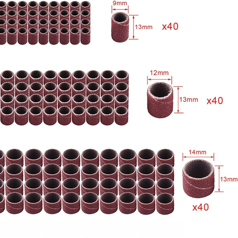 132PCS Sanding Drum Set with Mandrels