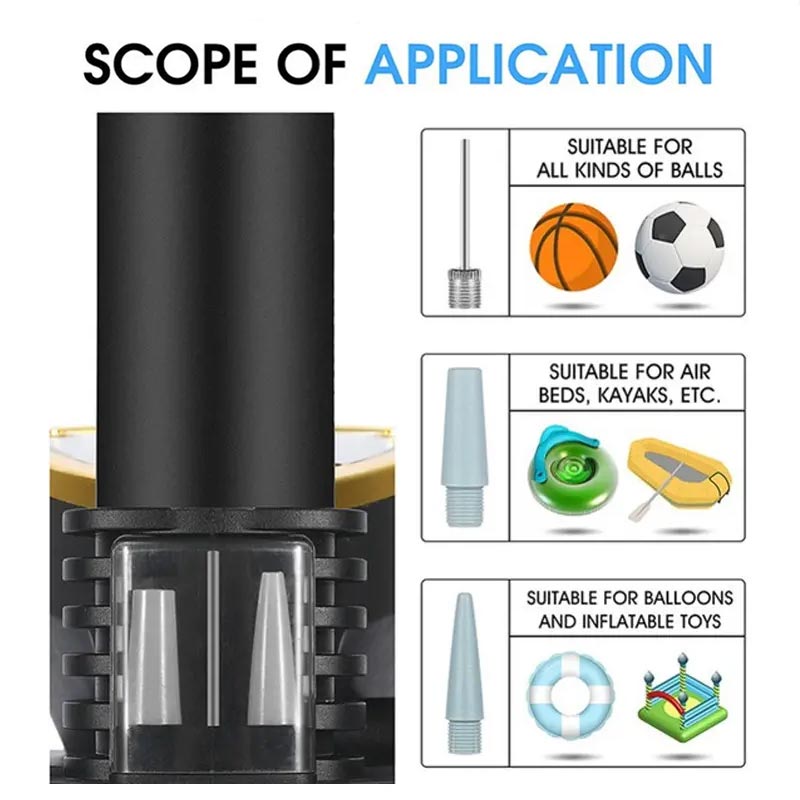 Bicycle Air Pump with Pressure Gauge