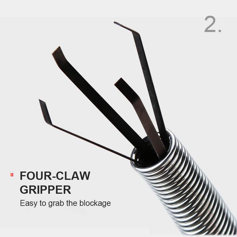 ⏳Time-Limited Special⏰Drain Cleaning Hook – 4‑claw grabber, targets blockages precisely. Flexible stainless steel, reaches deep pipes. 🛡️✨