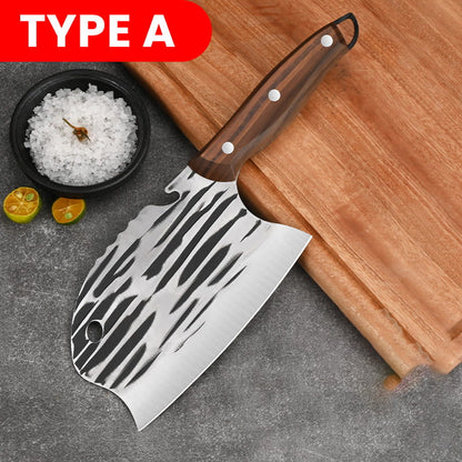 Stainless Steel Kitchen Knife with Ergonomic Handle