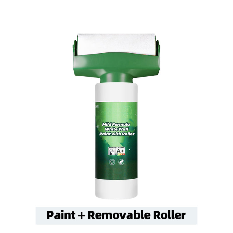 Mild Formula White Wall Paint with Roller