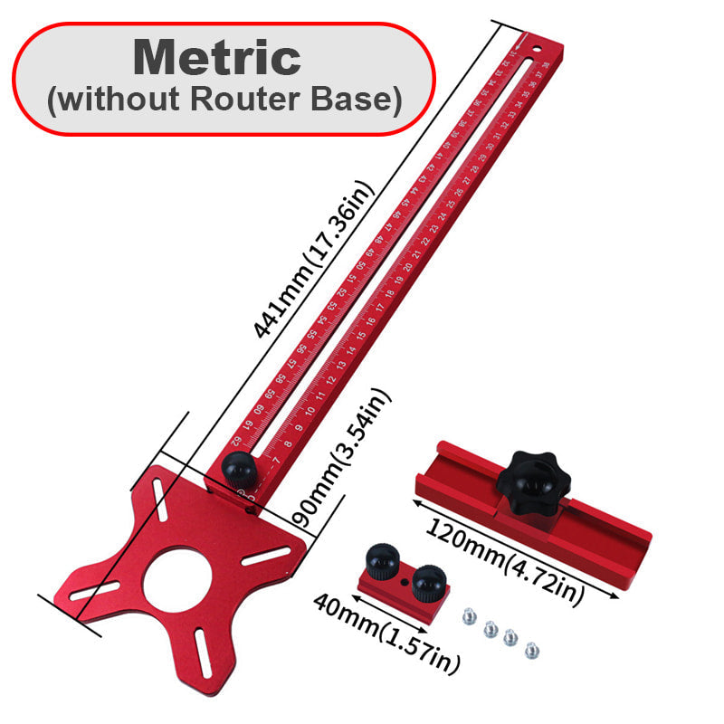 4 in 1 Router Milling Groove Bracket with Base