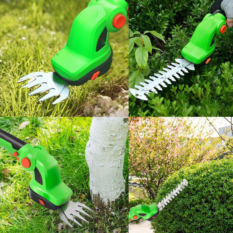 Handheld Cordless Grass Shear & Shrubbery Trimmer 2 in 1