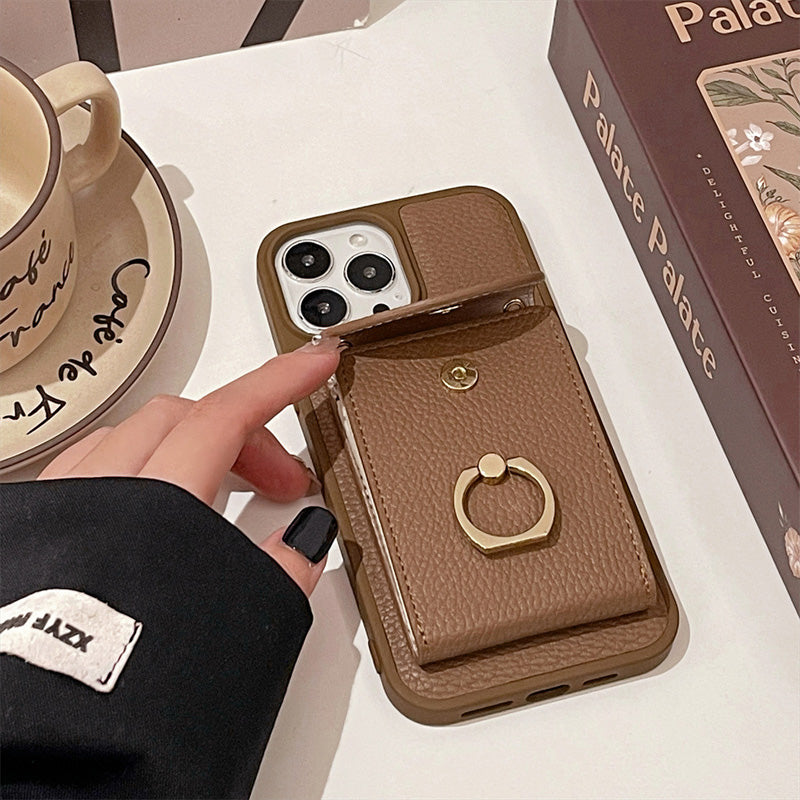 🔥Limited Time 50% OFF🔥Phone Case with Card Holder & Ring Stand for iPhone