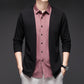 Men's Fake Two-Piece Striped Long-Sleeved Sweater（50% OFF）