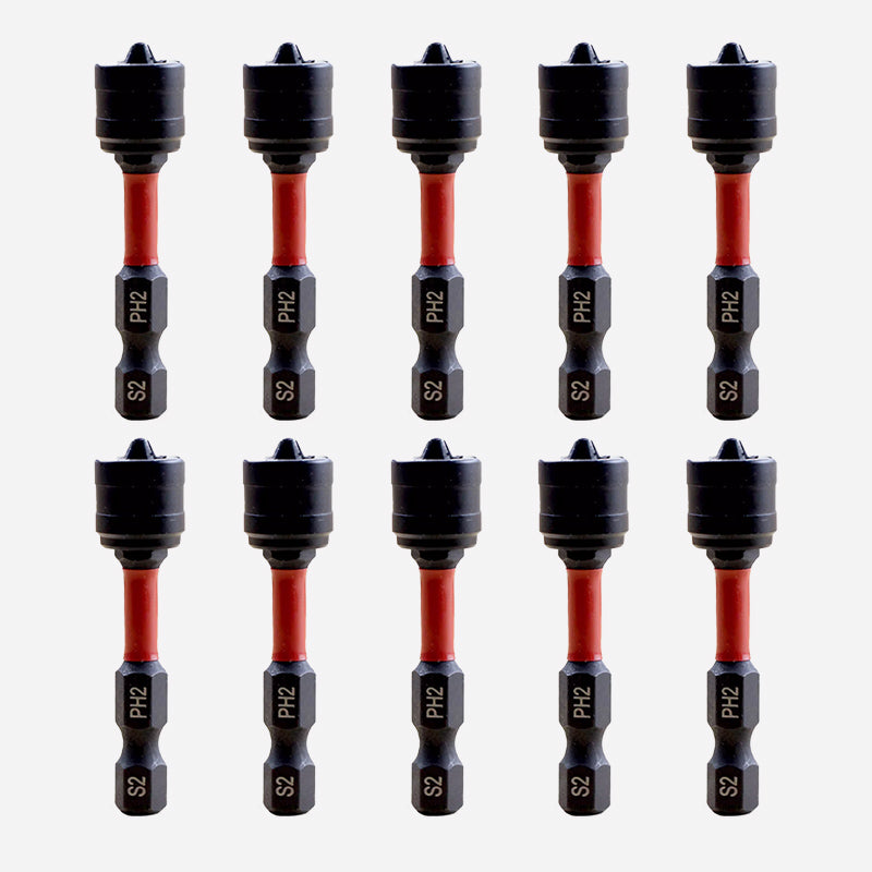 Magnetic Positioning Bit with PH2 Batch Head - 10 PCS/Set