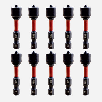 Magnetic Positioning Bit with PH2 Batch Head - 10 PCS/Set