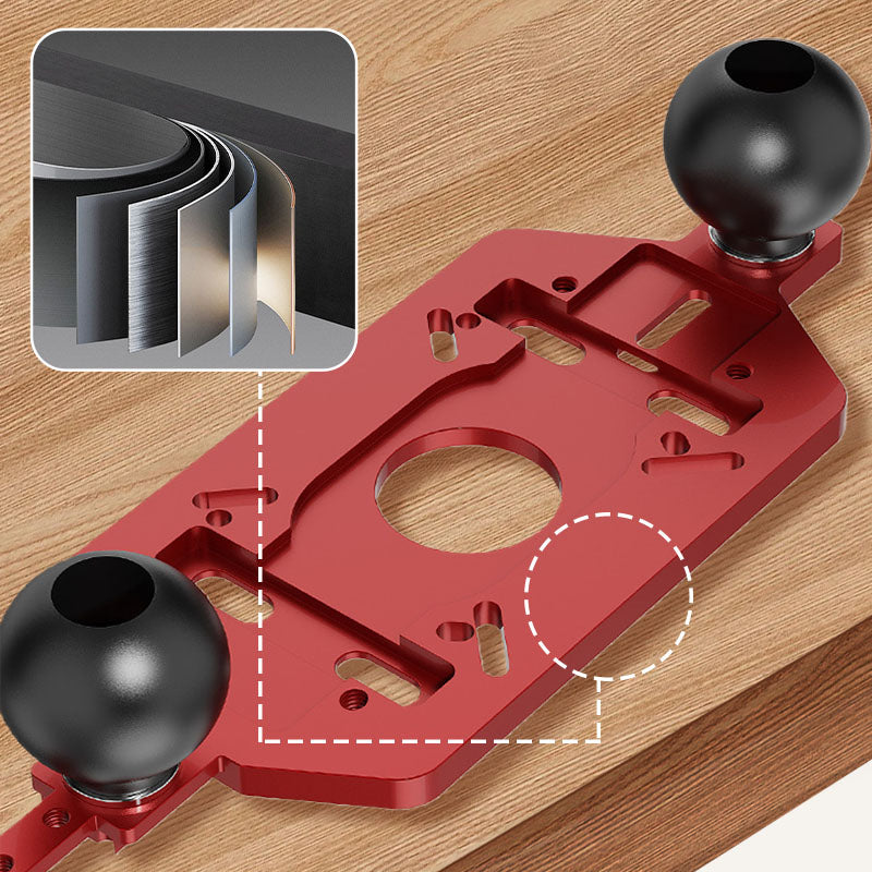 Adaptable Trimming Machine Slotted Base for Woodworking