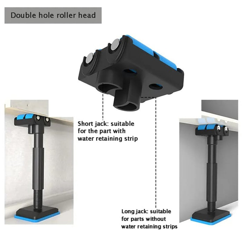 Adjustable Cabinet Support Pole with Roller Head