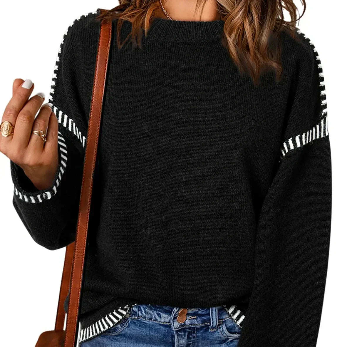 🍂 Fall must-have!🔥Women's Casual Knit Pullover Sweater