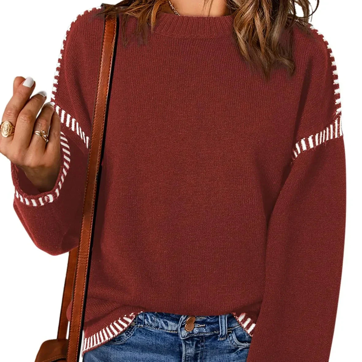 🍂 Fall must-have!🔥Women's Casual Knit Pullover Sweater