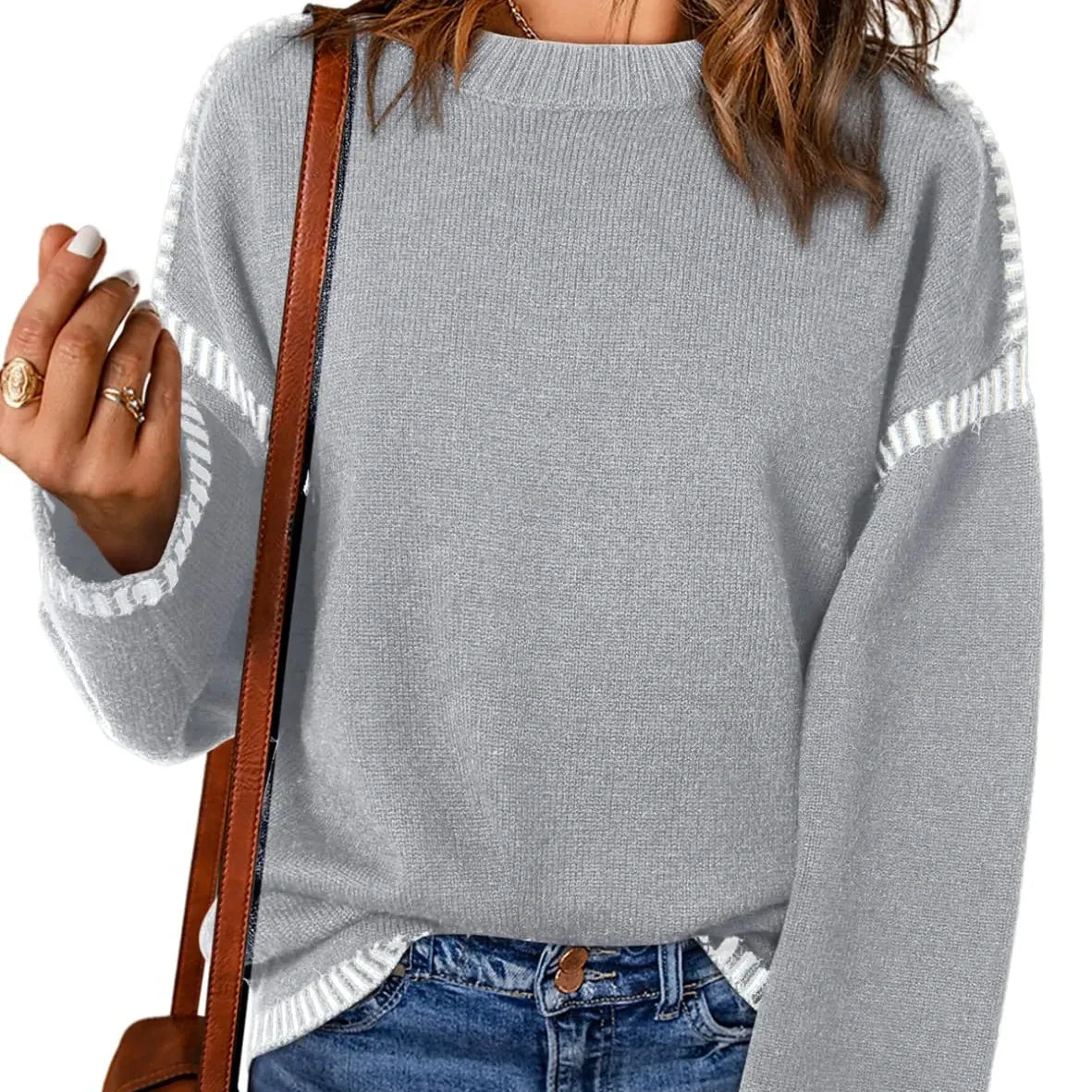 🍂 Fall must-have!🔥Women's Casual Knit Pullover Sweater